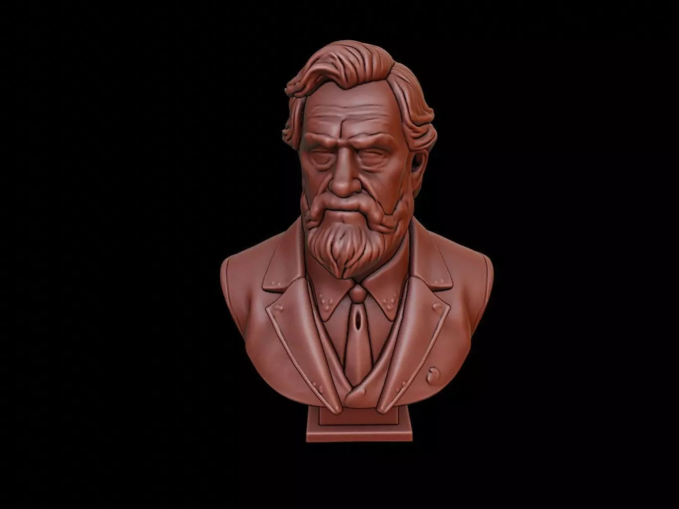 Aurel Stein Bust 3D print model_0