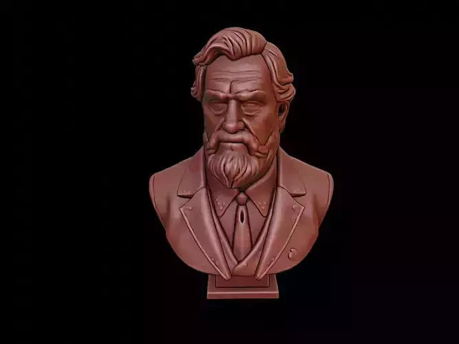 Aurel Stein Bust 3D print model