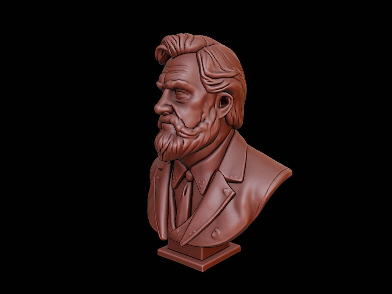 Aurel Stein Bust 3D print model_2