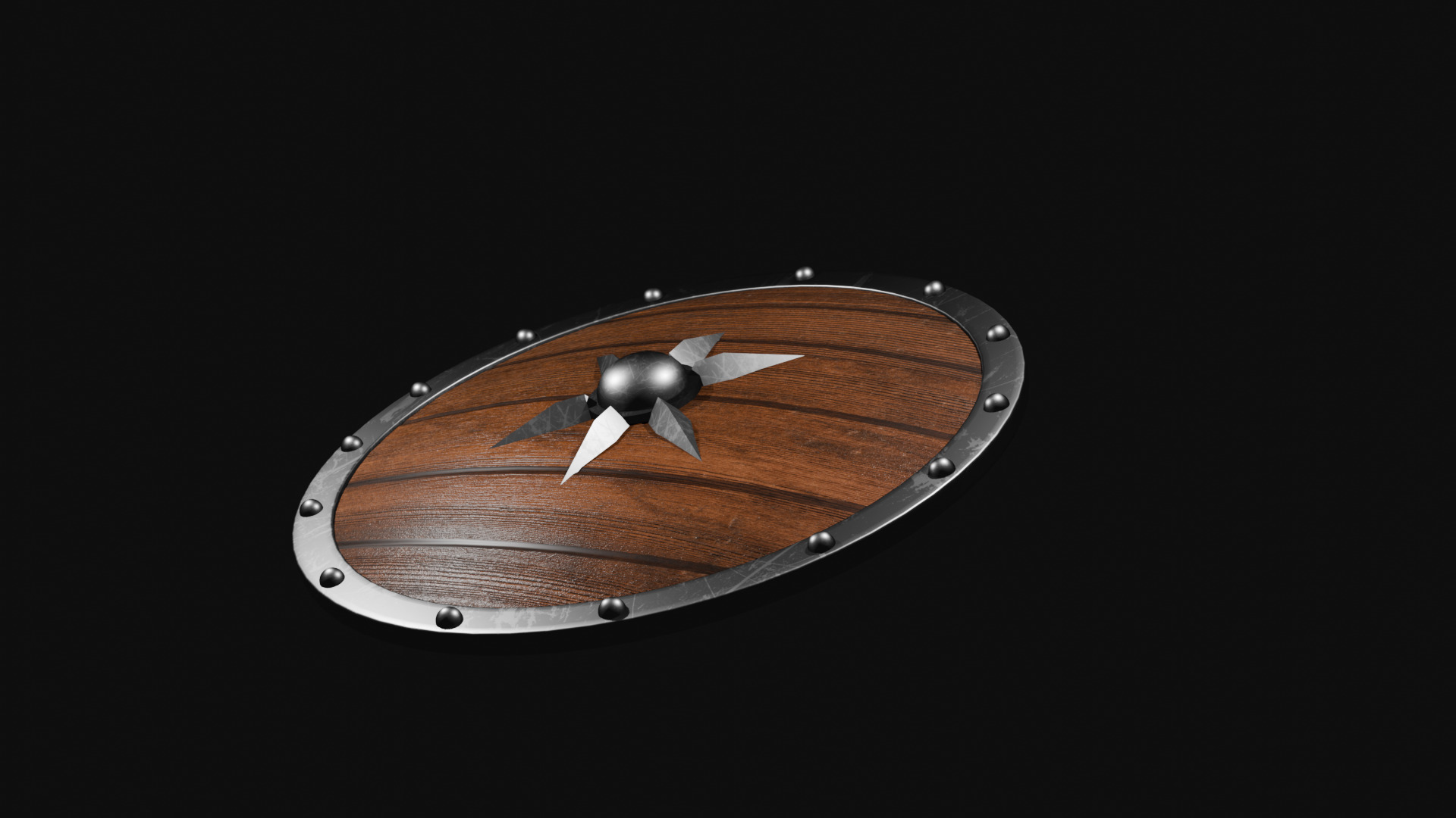 Knight Shield Free 3D Model Free low-poly 3D model_2