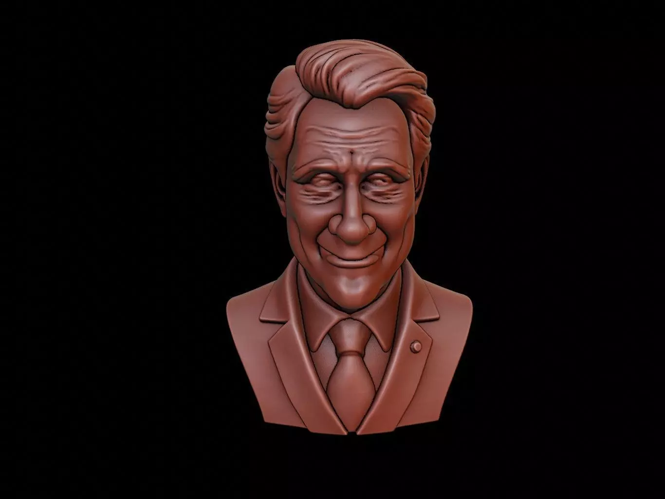 Bill Clinton Bust 3D print model_0