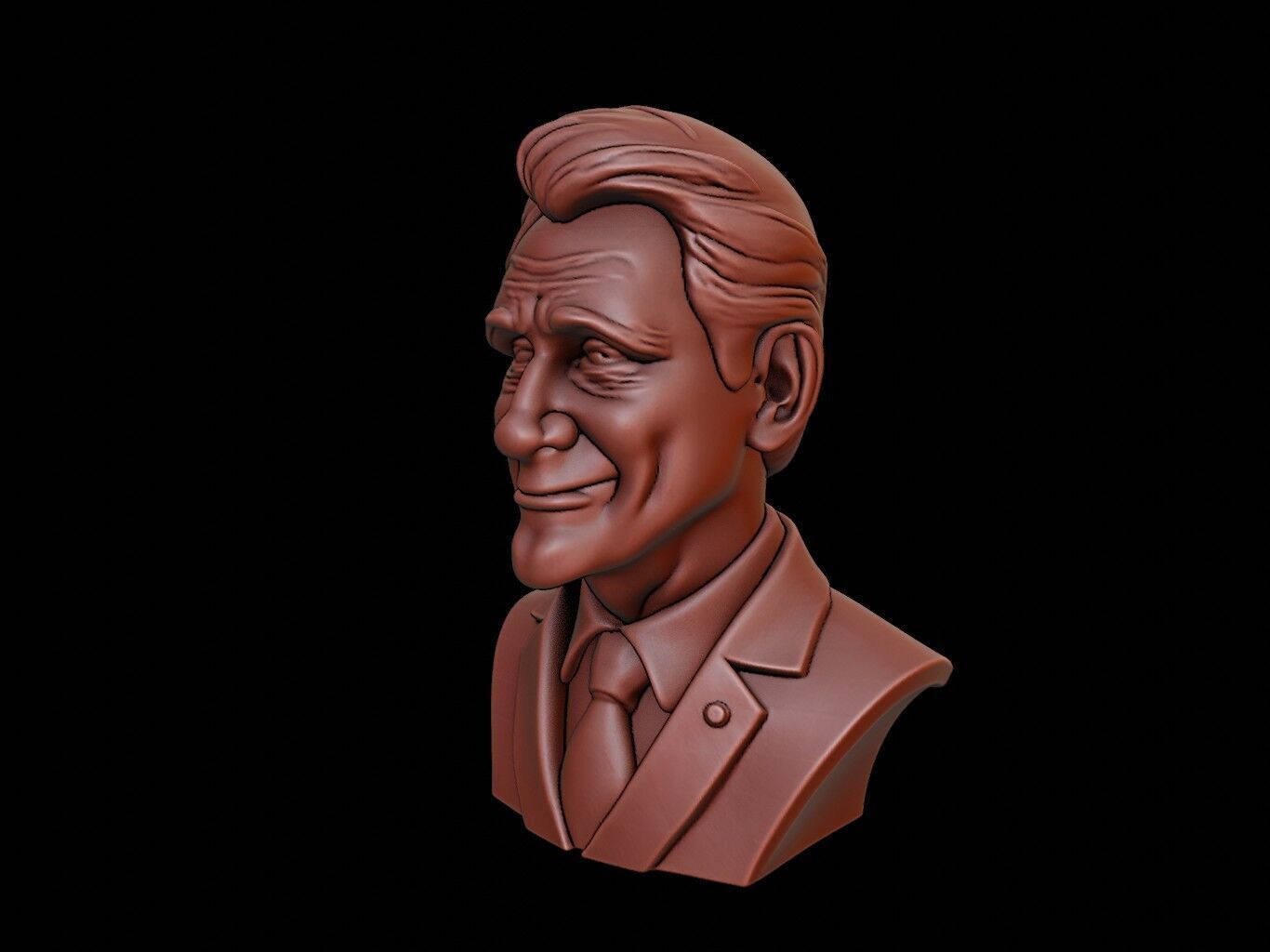 Bill Clinton Bust 3D print model_2