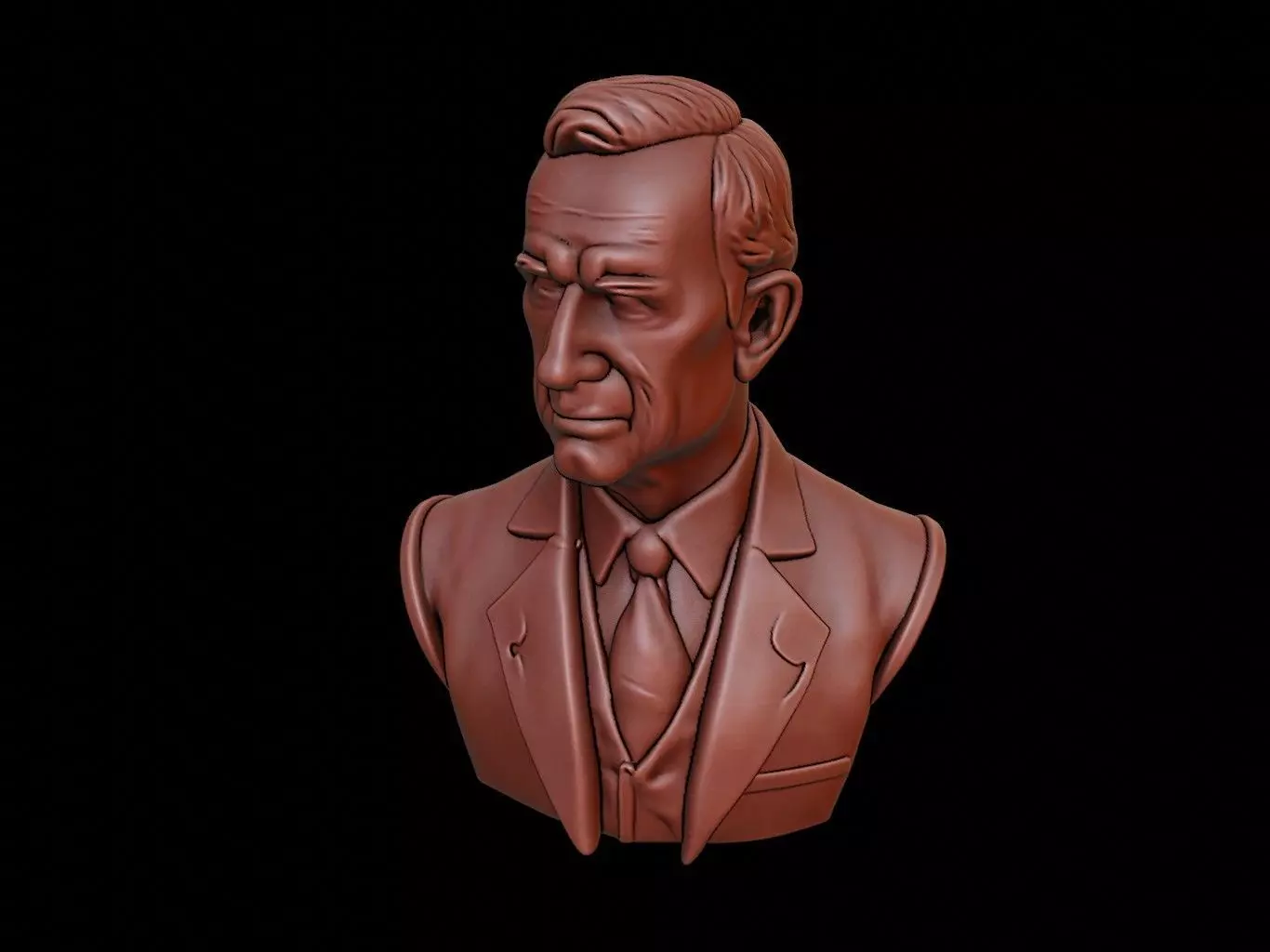Calvin Coolidge Bust 3D print model_0
