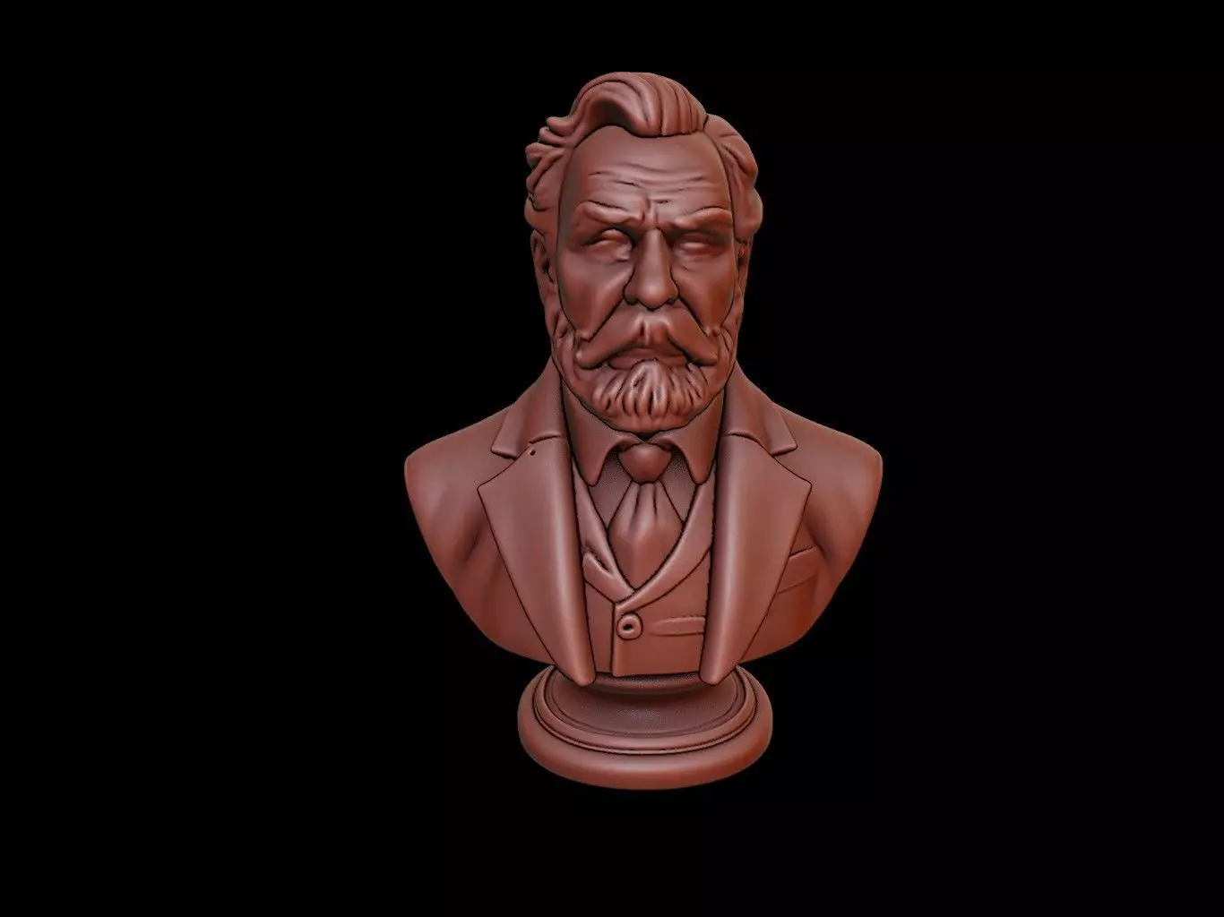 Chester A Arthur Bust 3D print model_0