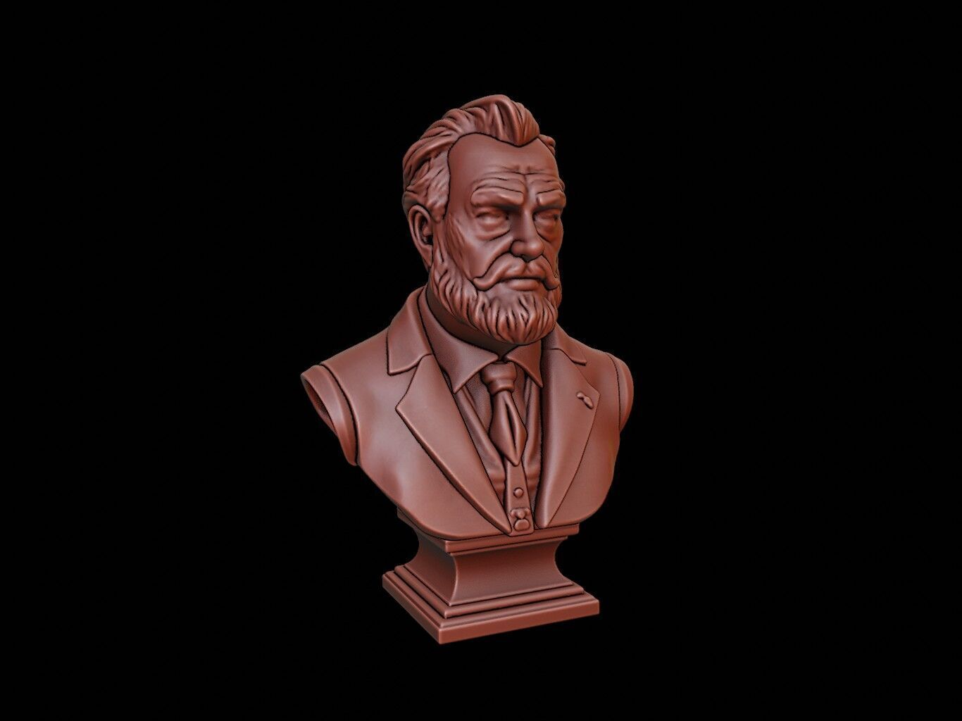 Chester A Arthur Bust 3D print model_1