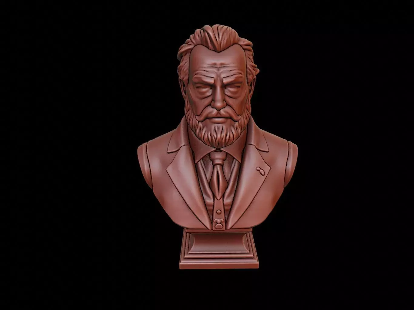 Chester A Arthur Bust 3D print model_0