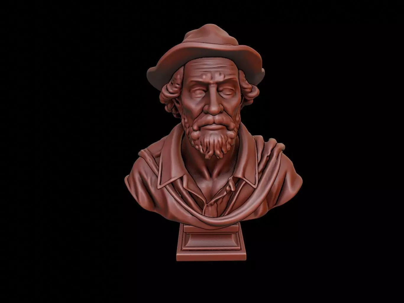 Christopher Columbus Bust 3D print model_0