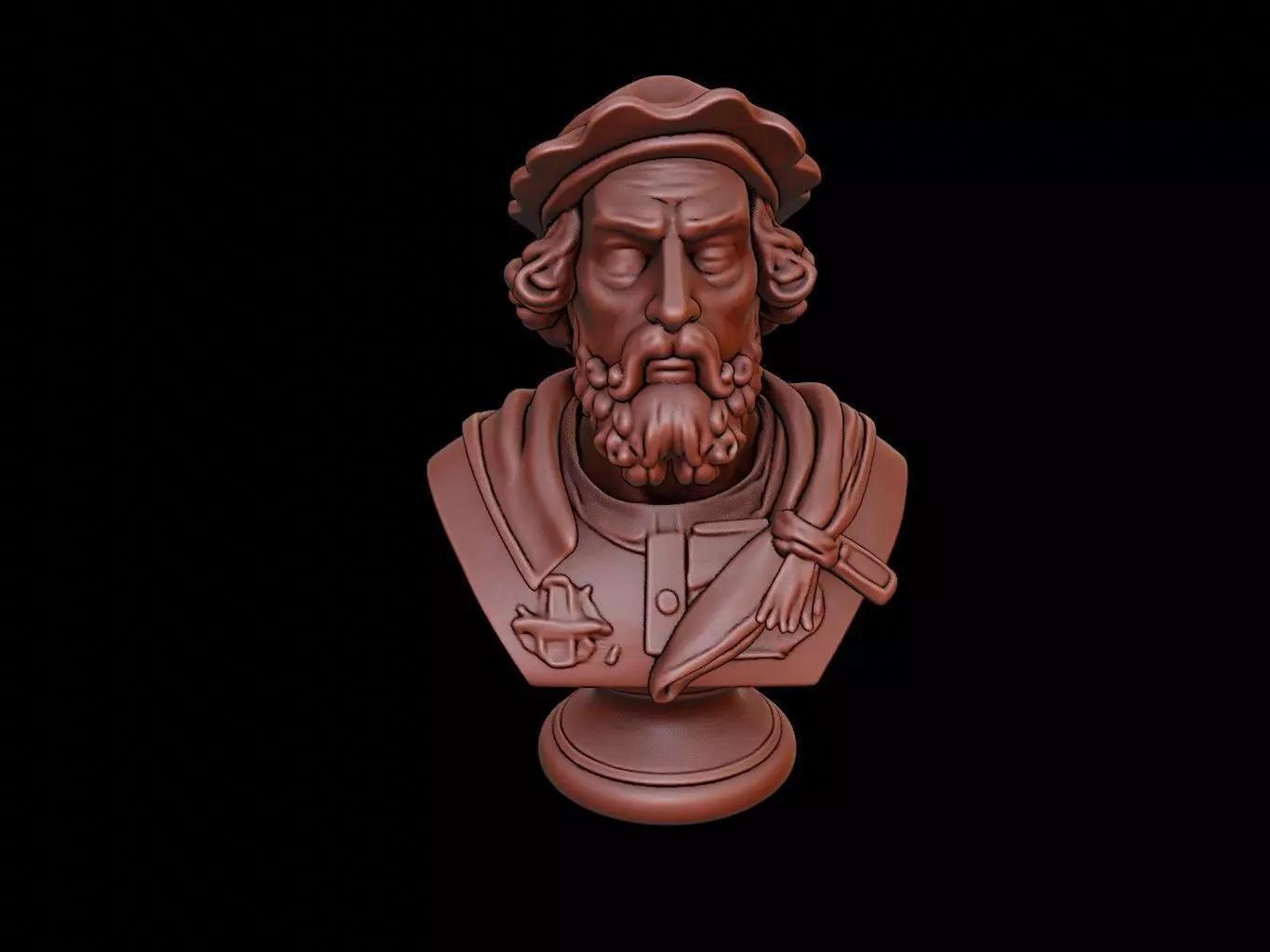 Christopher Columbus Bust 3D print model