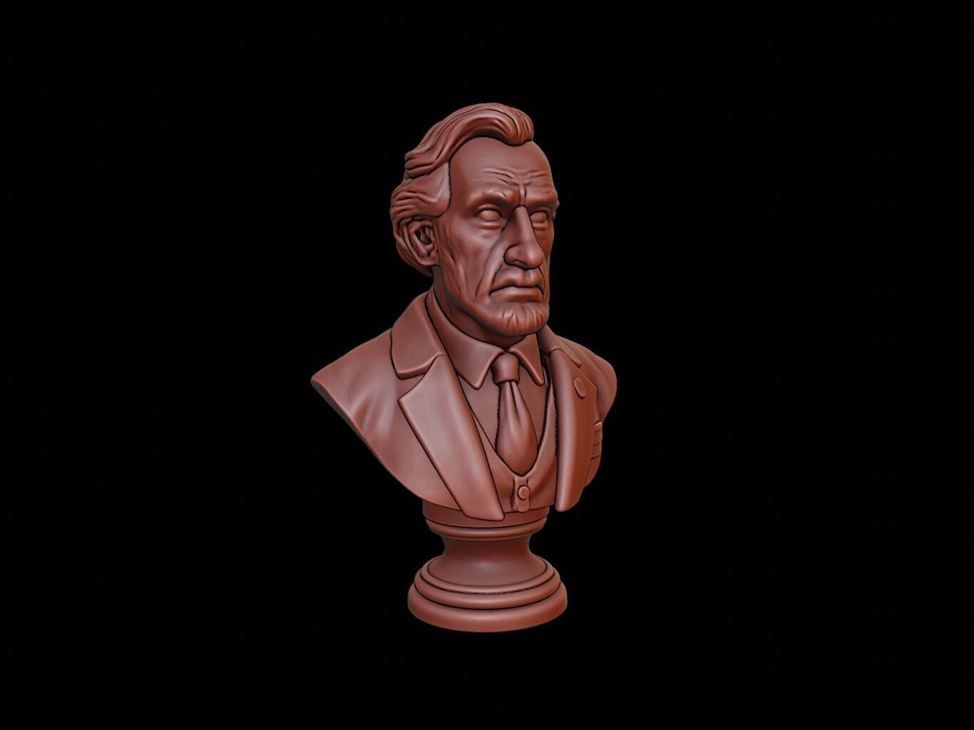 David Livingstone Bust 3D print model_1