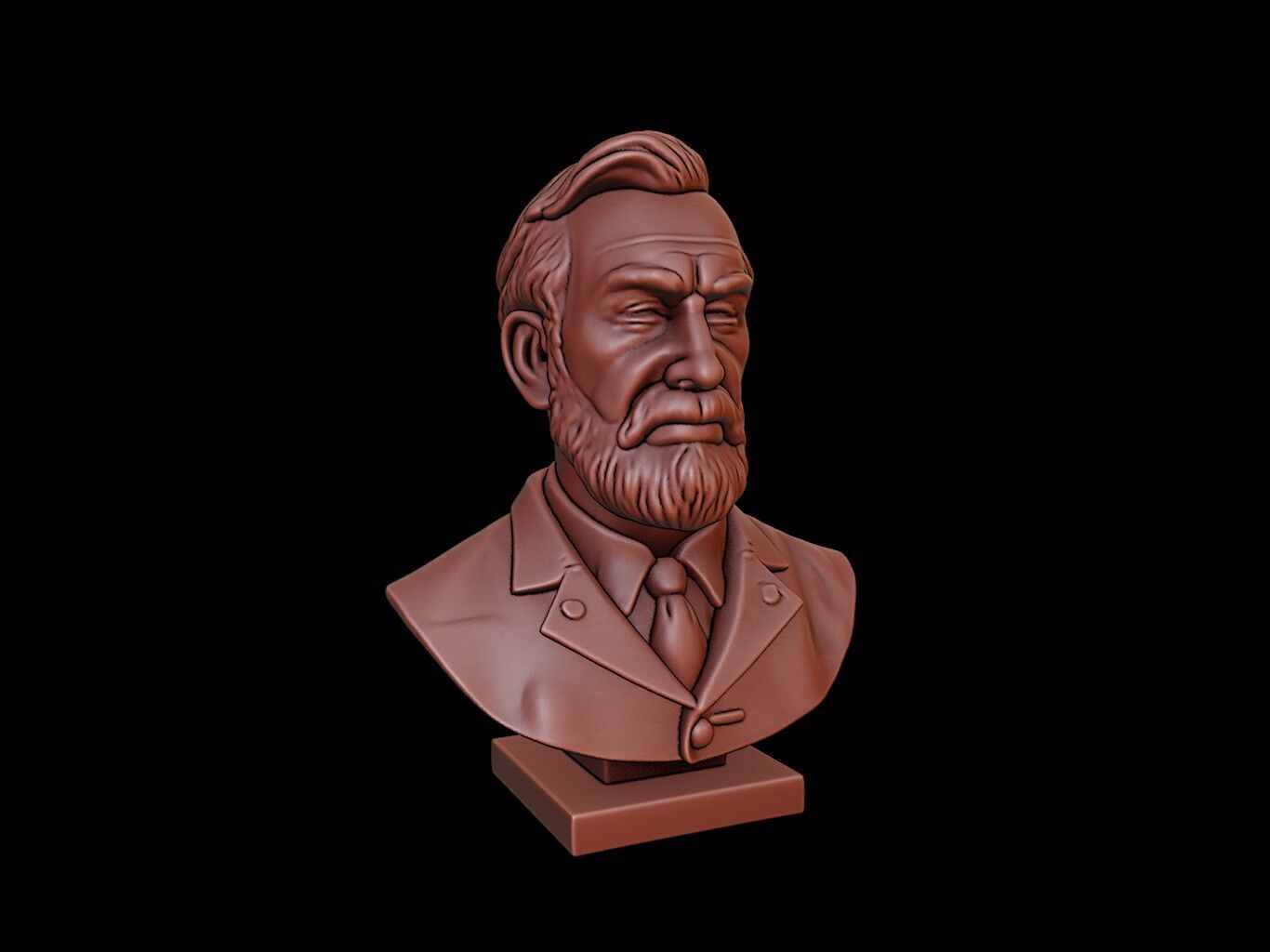 David Livingstone Bust 3D print model_1