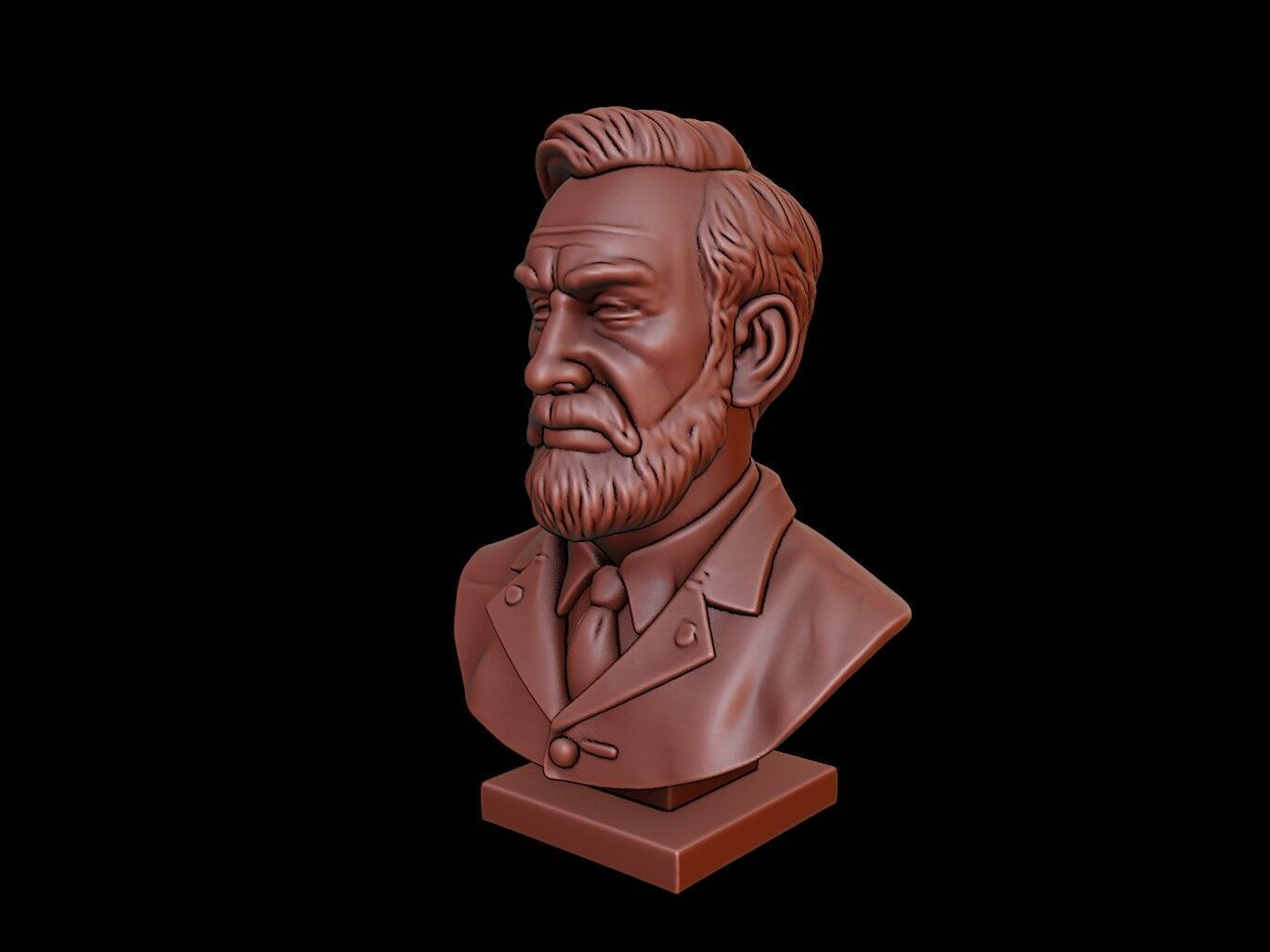 David Livingstone Bust 3D print model_2