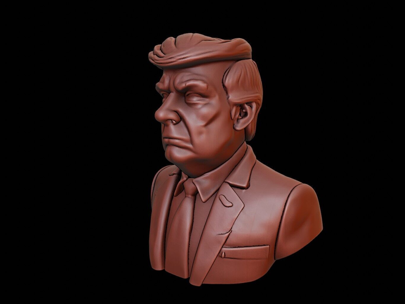Donald Trump Bust 3D print model_2