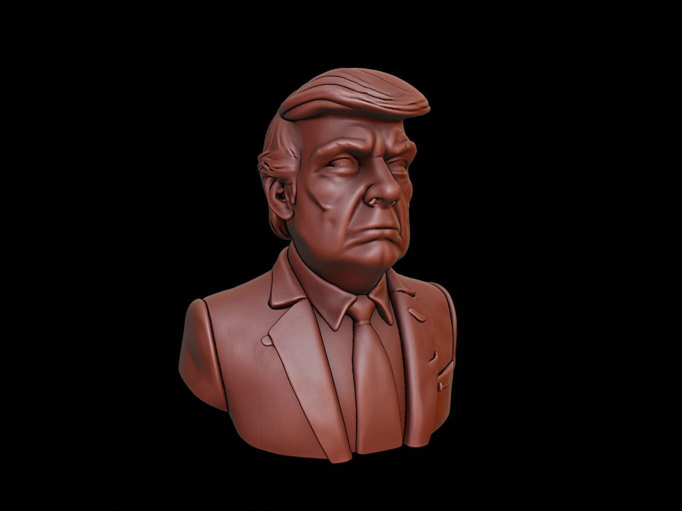 Donald Trump Bust 3D print model_1