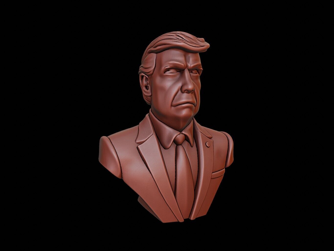 Donald Trump Bust 3D print model_1