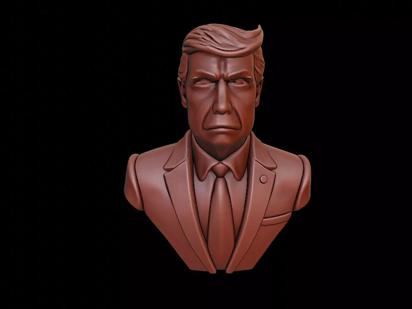 Donald Trump Bust 3D print model_0
