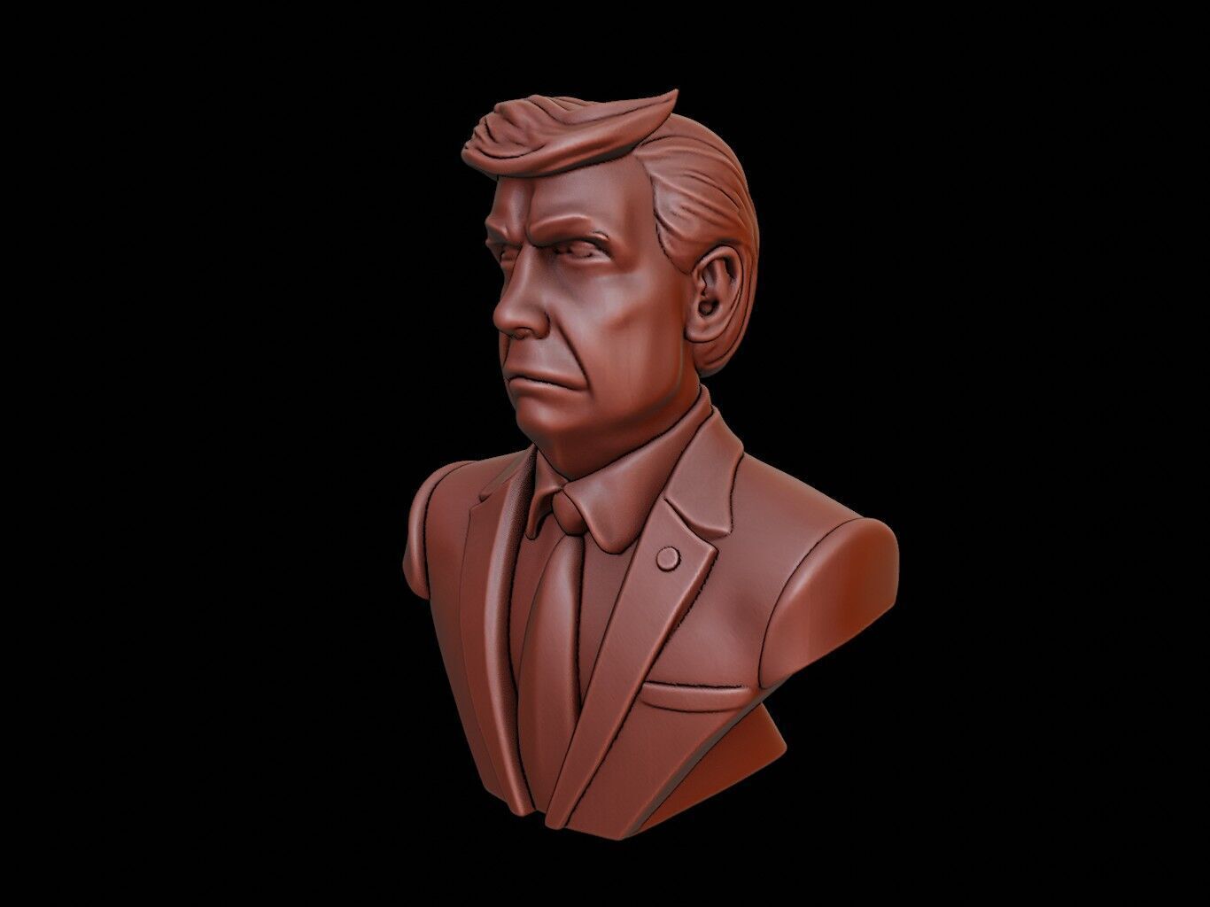 Donald Trump Bust 3D print model_2