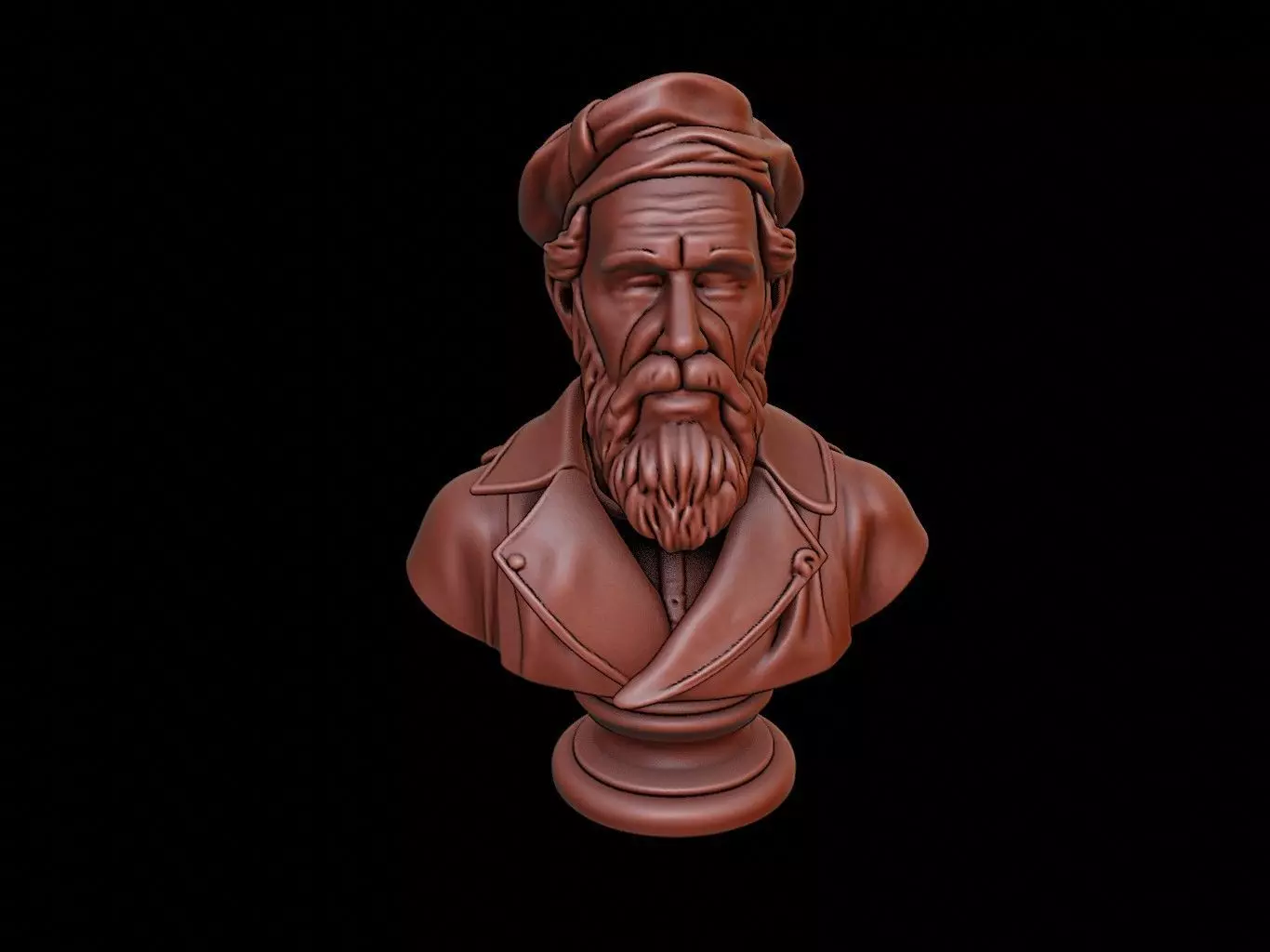 Ferdinand Magellan Bust 3D print model_0
