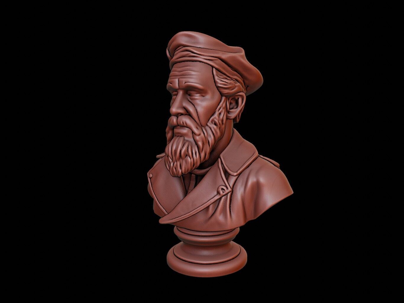 Ferdinand Magellan Bust 3D print model_2