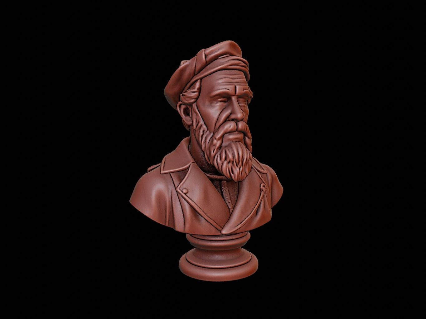Ferdinand Magellan Bust 3D print model_1