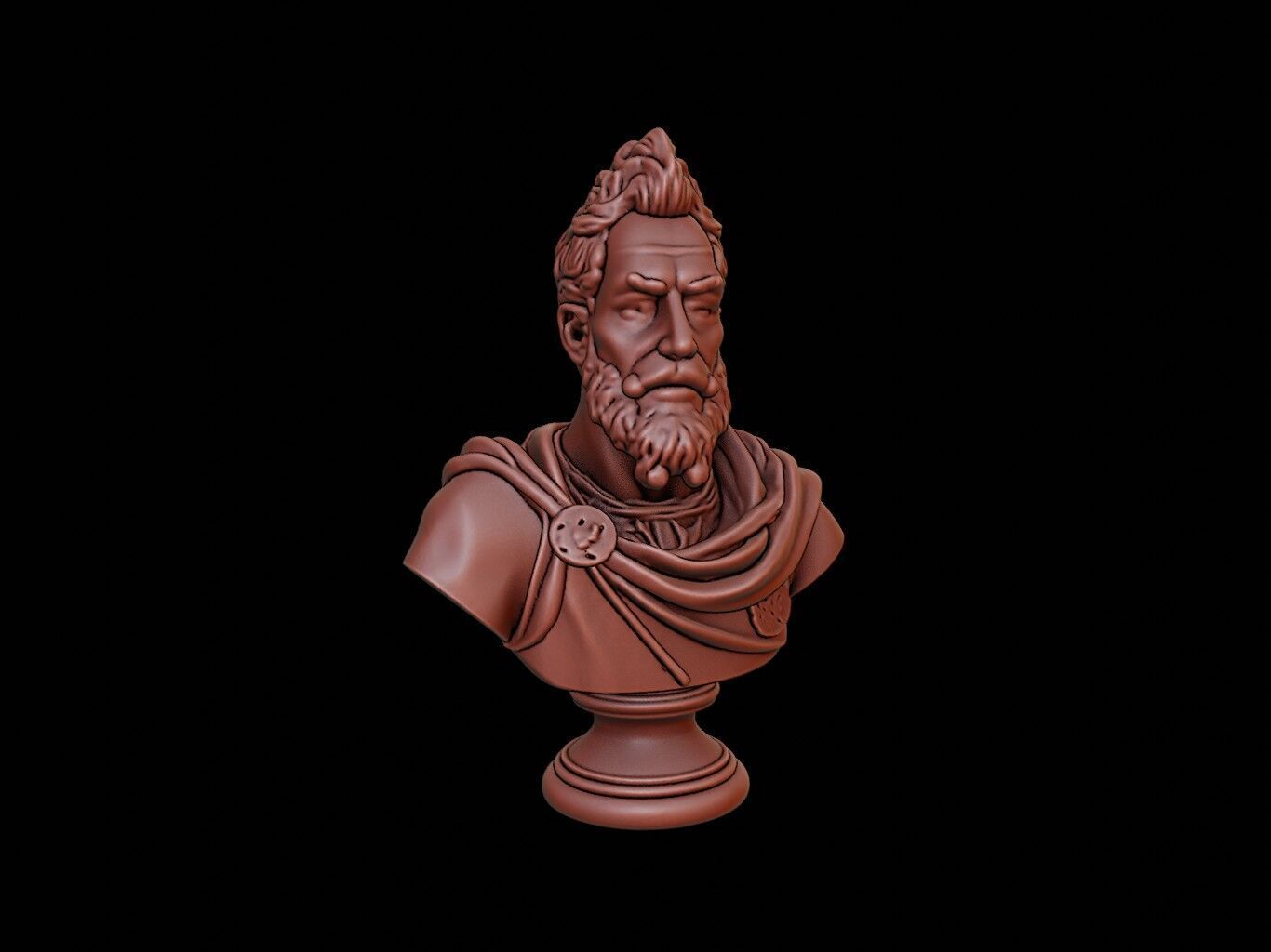 Francisco Pizarro Bust 3D print model_1