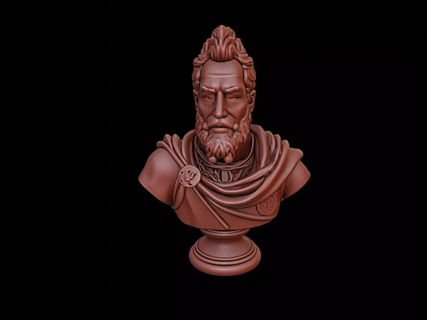 Francisco Pizarro Bust 3D print model_0