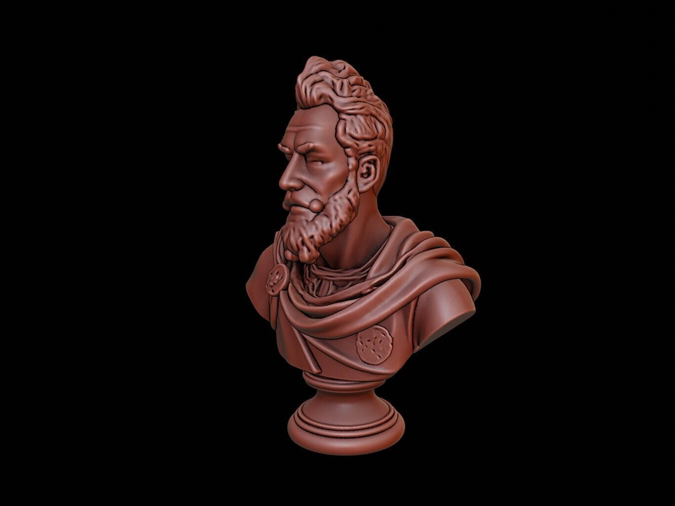 Francisco Pizarro Bust 3D print model_2