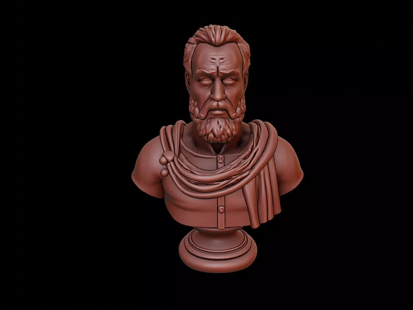 Francisco Pizarro Bust 3D print model