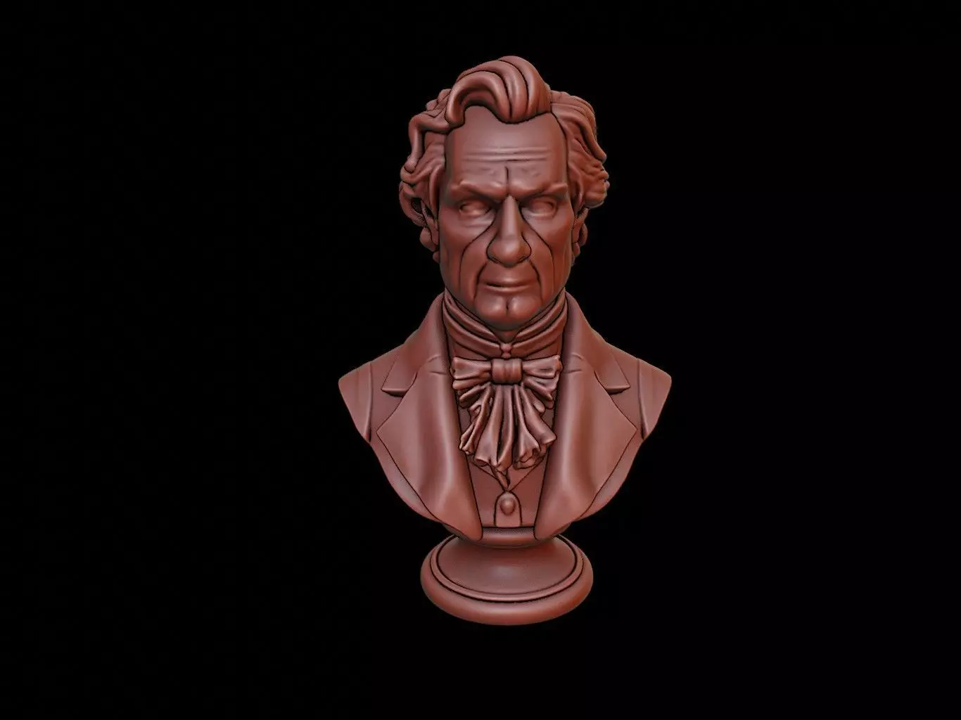 Franklin Pierce Bust 3D print model_0