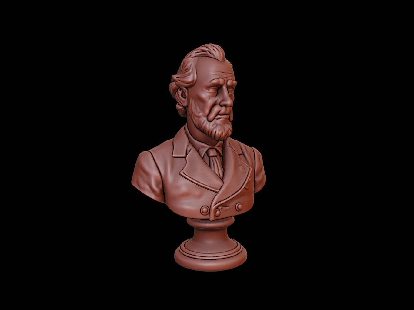 George Vancouver Bust 3D print model_1