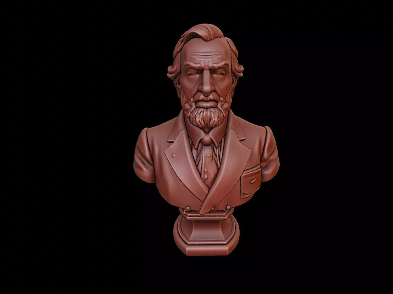 George Vancouver Bust 3D print model_0