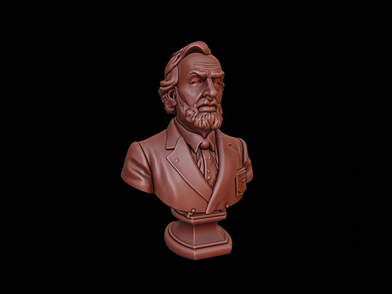 George Vancouver Bust 3D print model_1