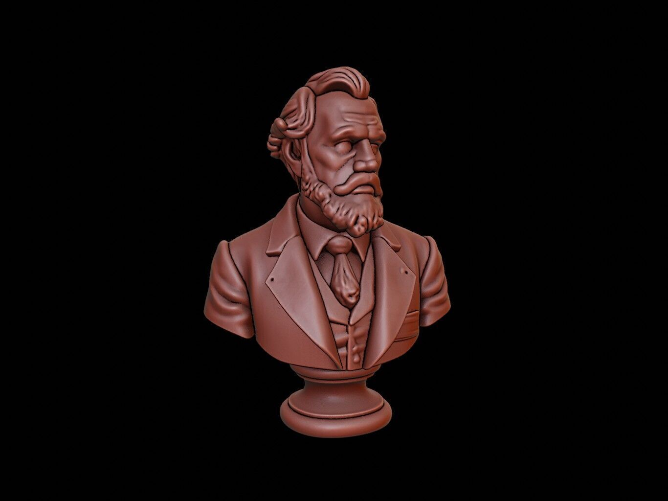 George Vancouver Bust 3D print model_1