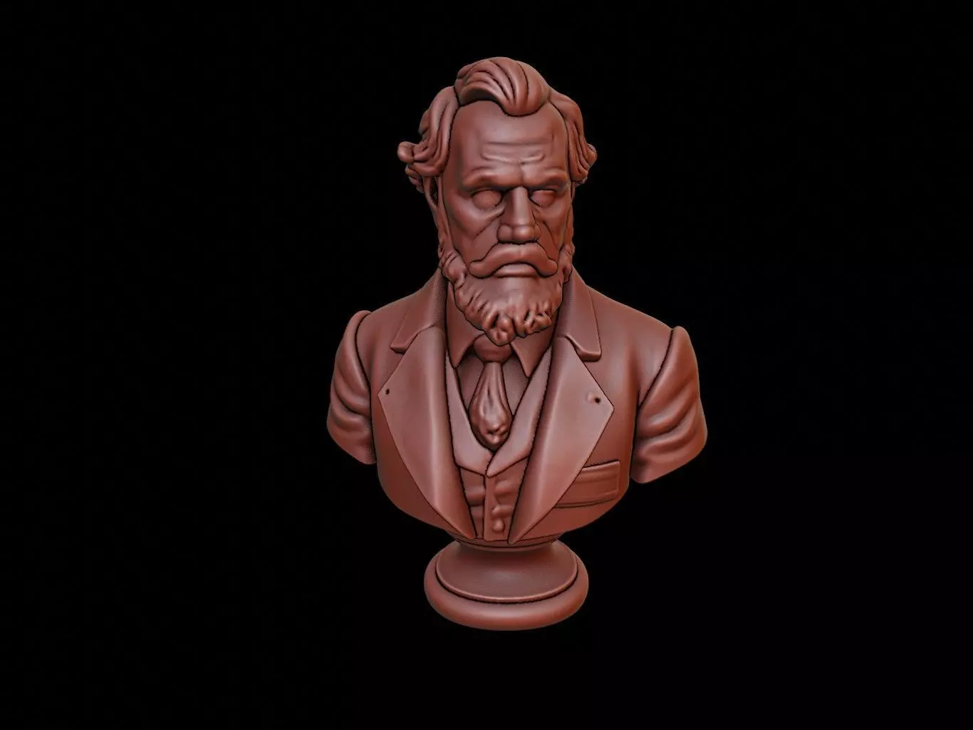George Vancouver Bust 3D print model_0