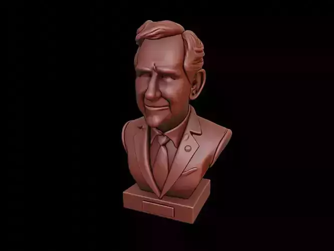 George W Bush Bust 3D print model
