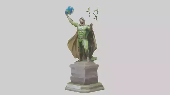 Earth Awareness Hero Statue model