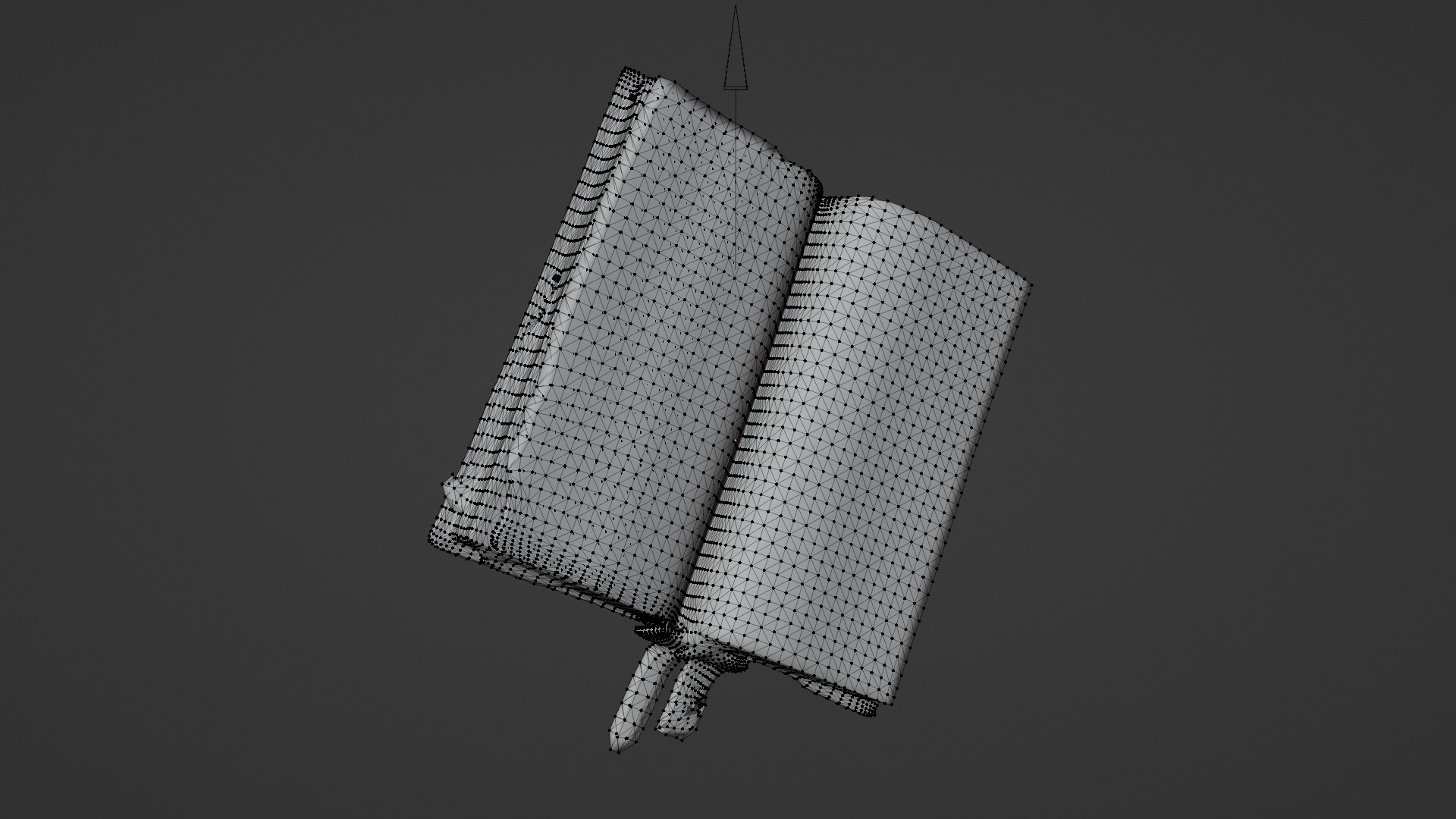 old book Low-poly 3D model_5