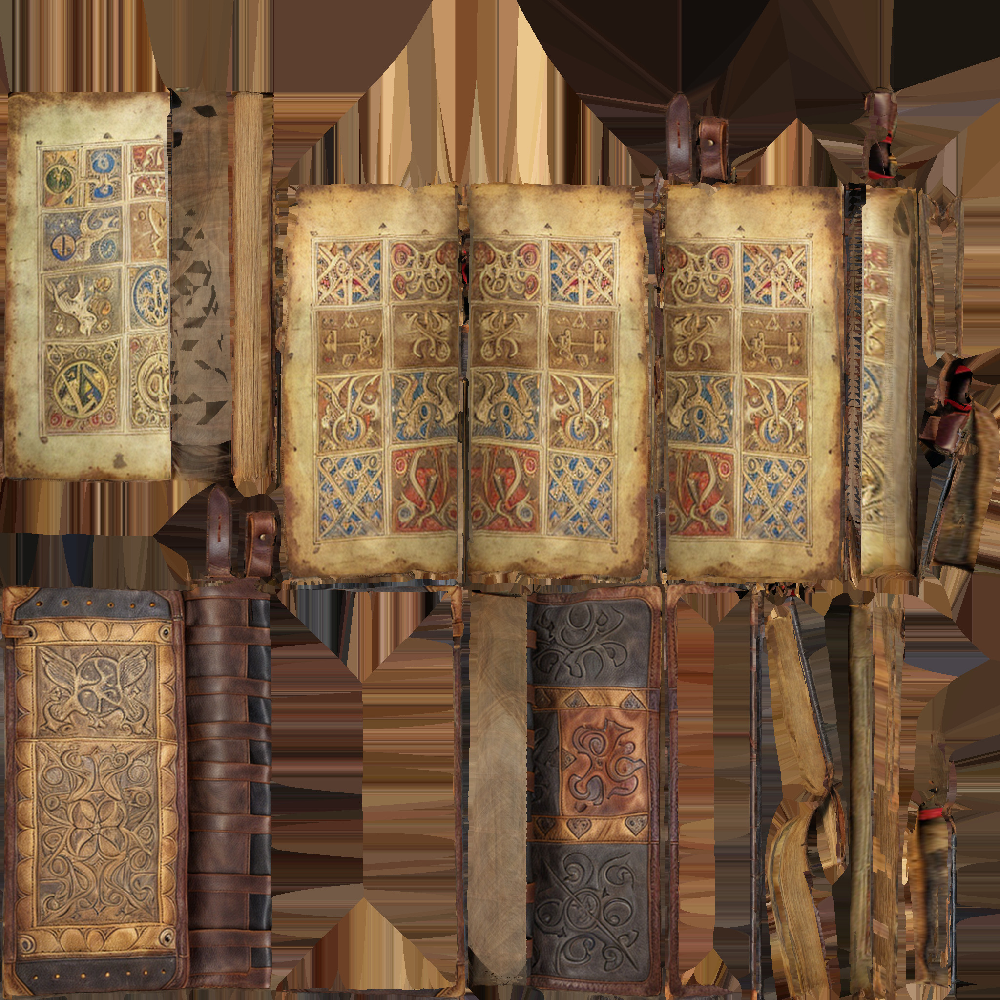 old book Low-poly 3D model_7