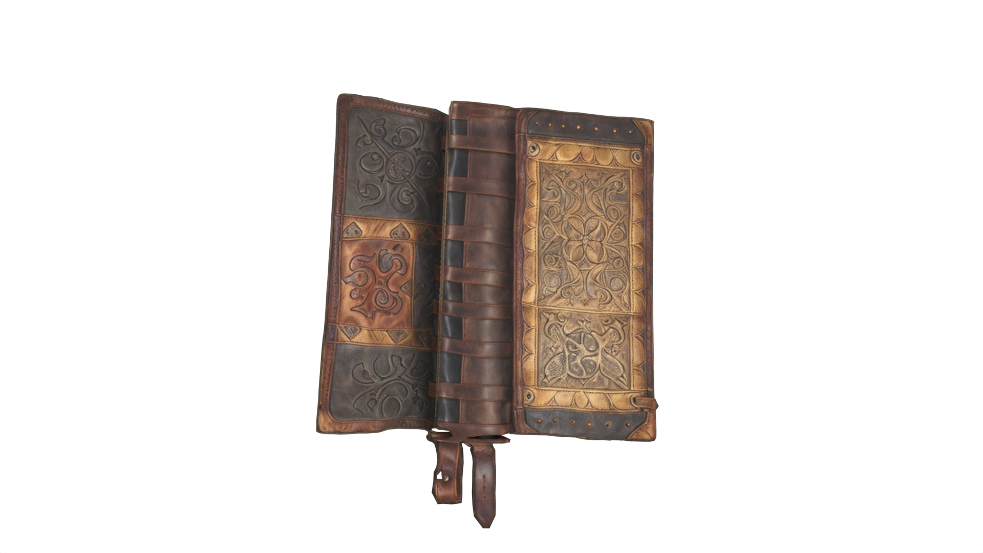 old book Low-poly 3D model_4