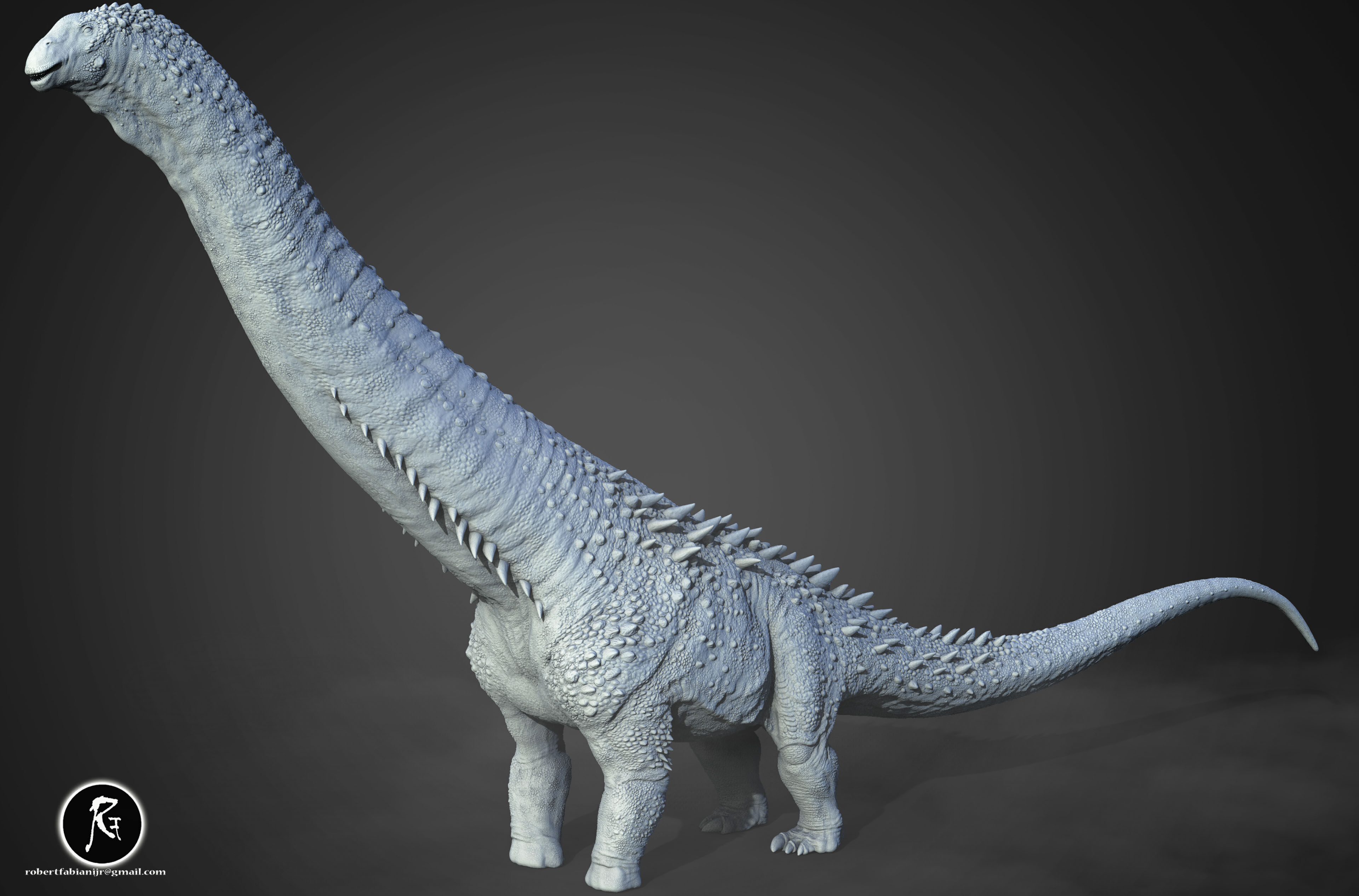 Alamosaurus 3D print model_1