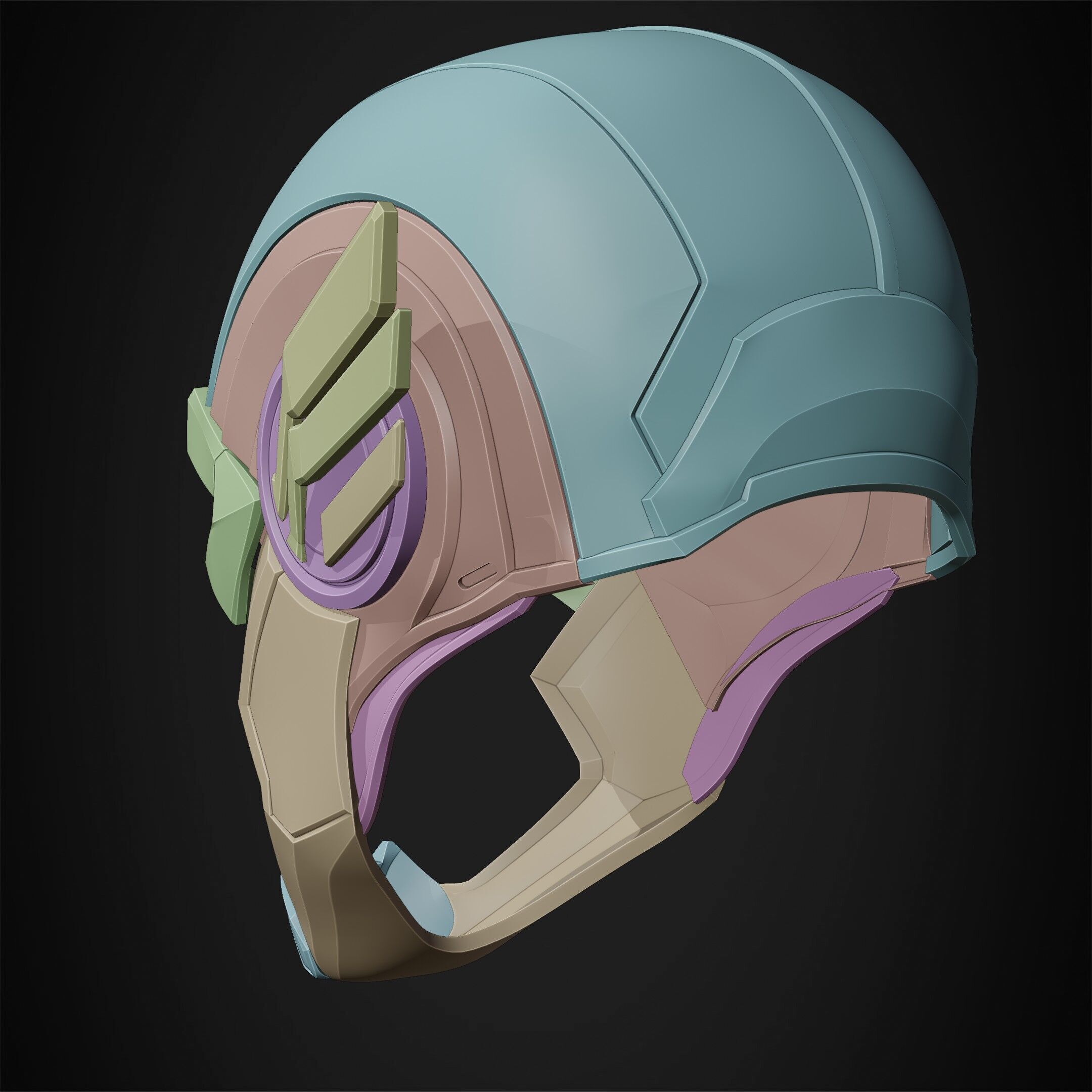 Marvel Rivals Captain America Helmet for Cosplay 3D print model_22