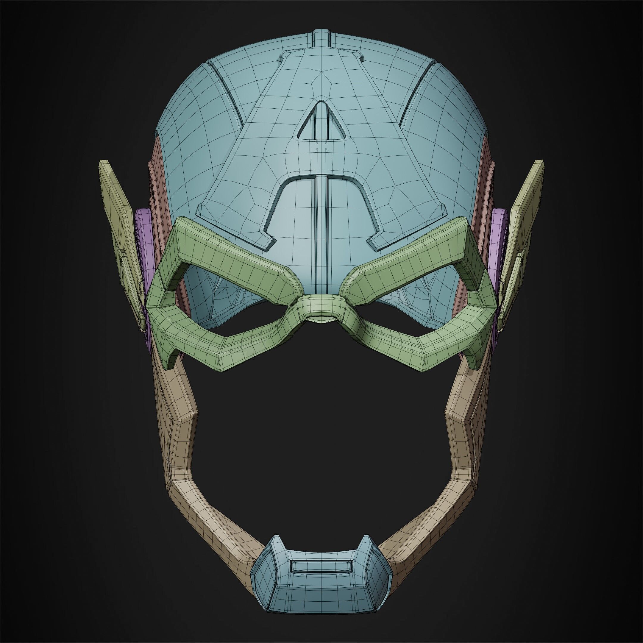 Marvel Rivals Captain America Helmet for Cosplay 3D print model_17