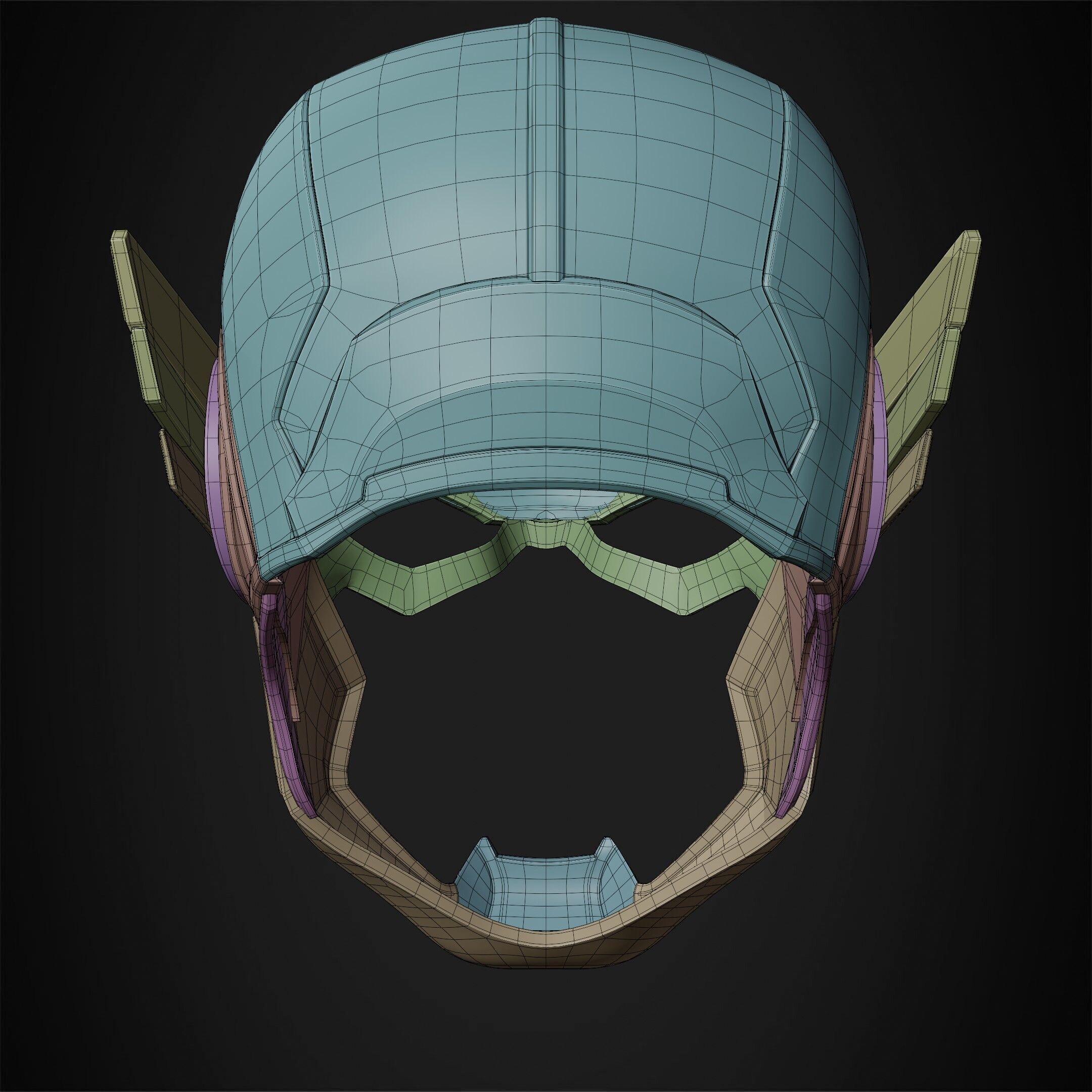 Marvel Rivals Captain America Helmet for Cosplay 3D print model_25