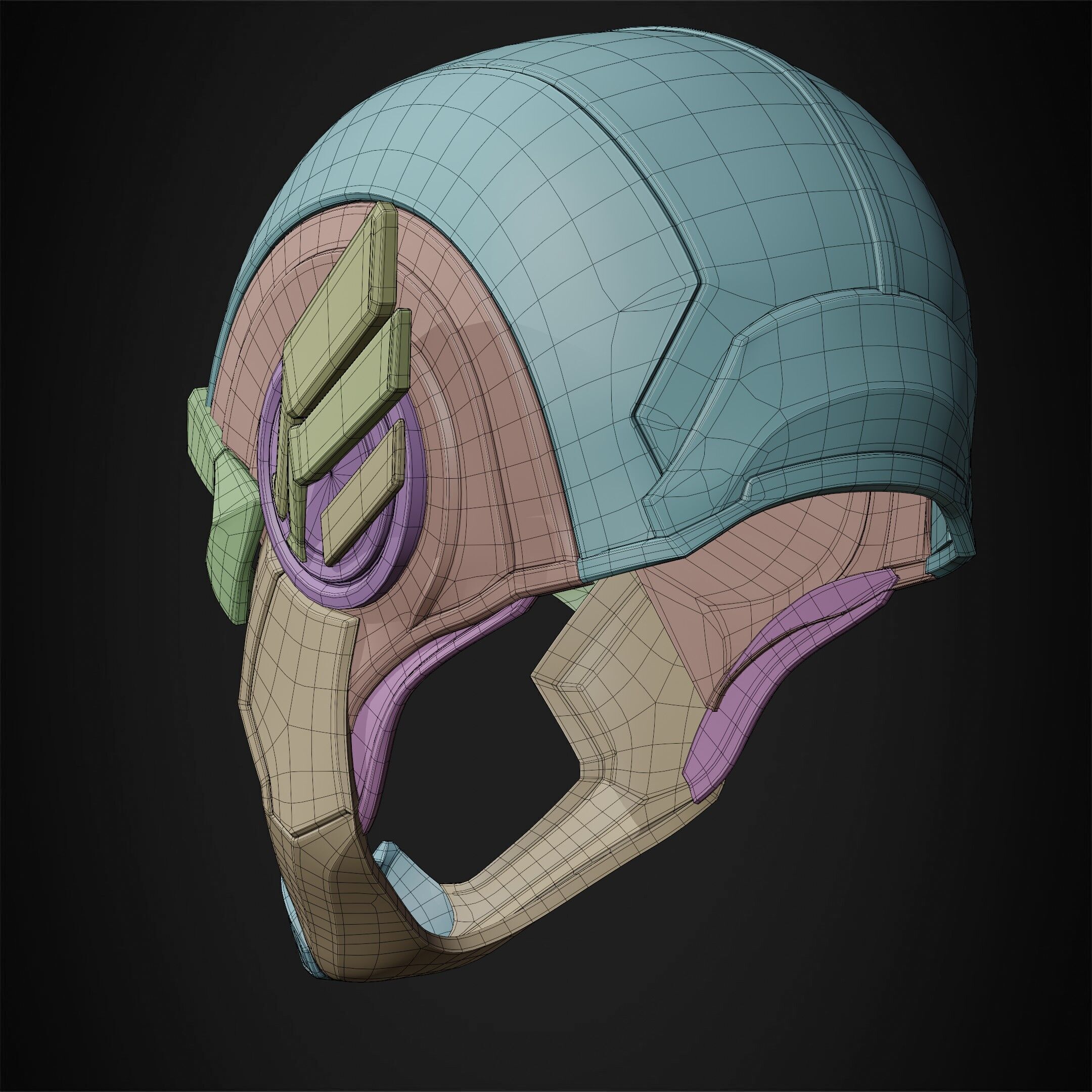 Marvel Rivals Captain America Helmet for Cosplay 3D print model_23