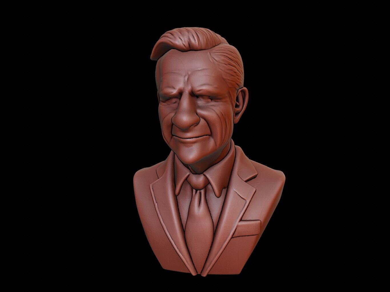Gerald Ford Bust 3D print model_2