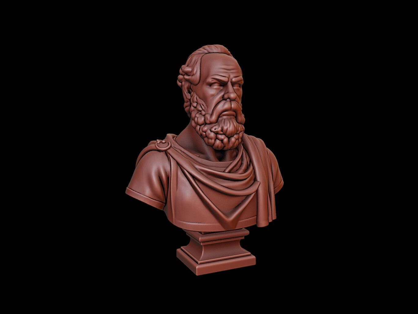 Giovanni da Verrazzano Bust 3D print model_1