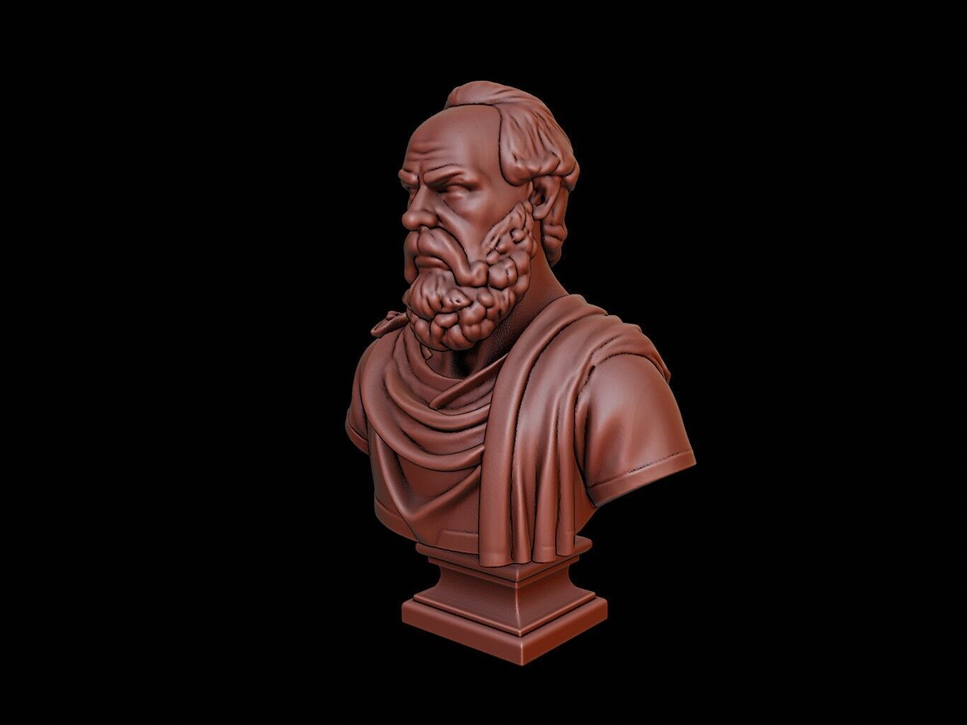 Giovanni da Verrazzano Bust 3D print model_2