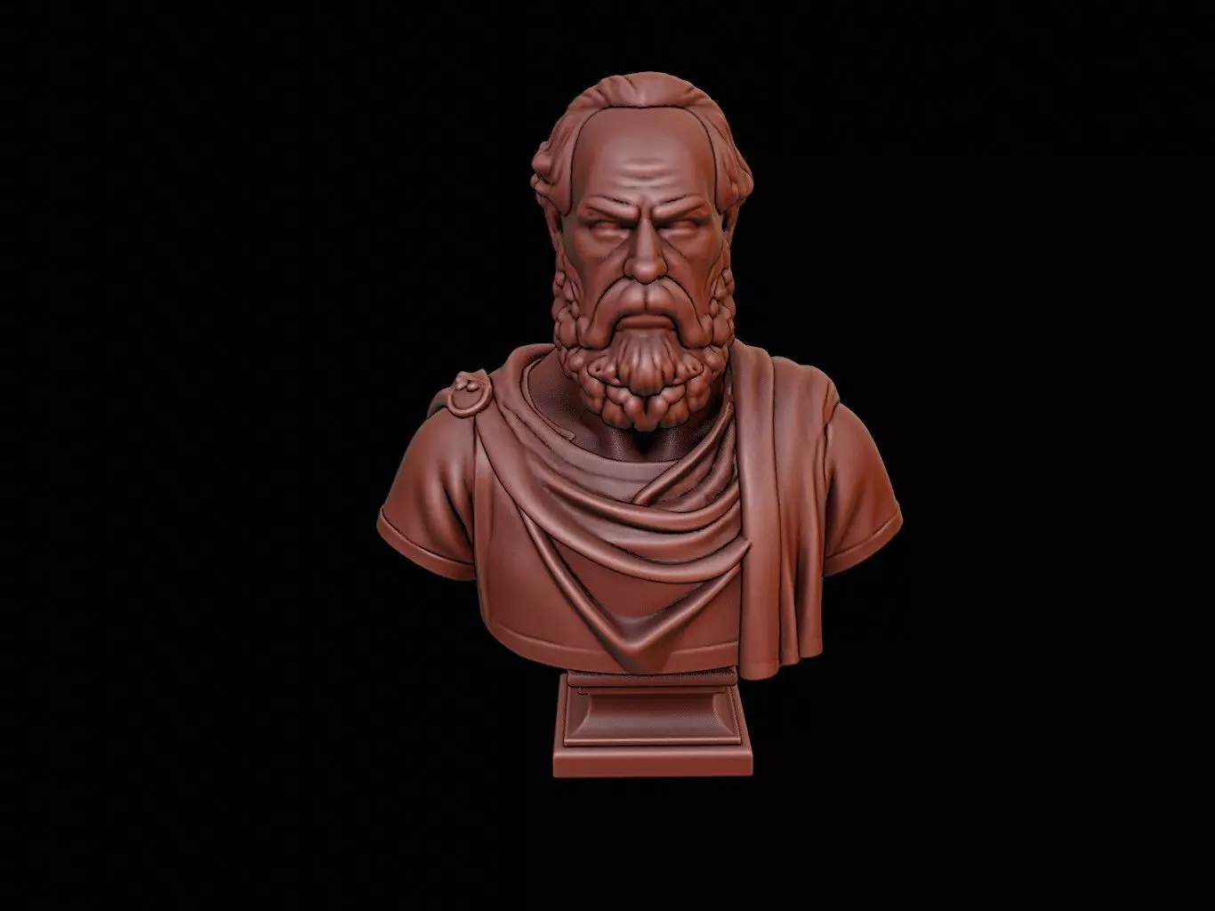 Giovanni da Verrazzano Bust 3D print model_0