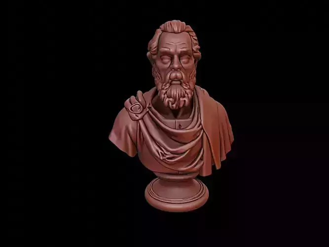 Giovanni da Verrazzano Bust 3D print model