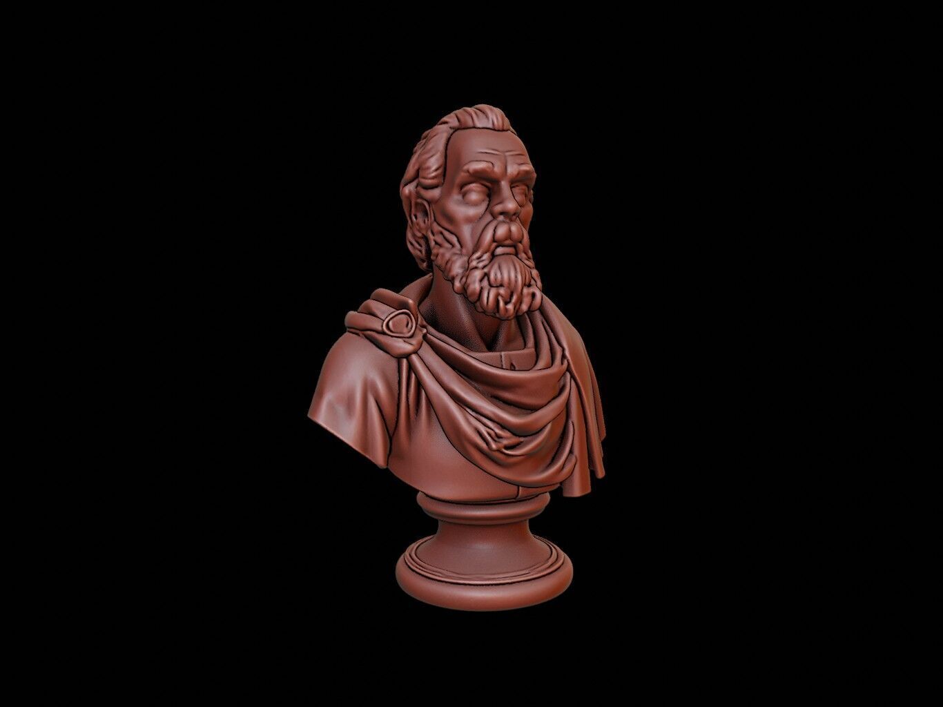 Giovanni da Verrazzano Bust 3D print model_1