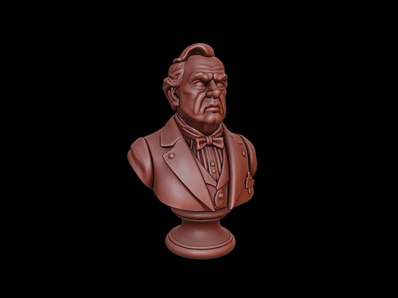 Grover Cleveland Bust 3D print model_1